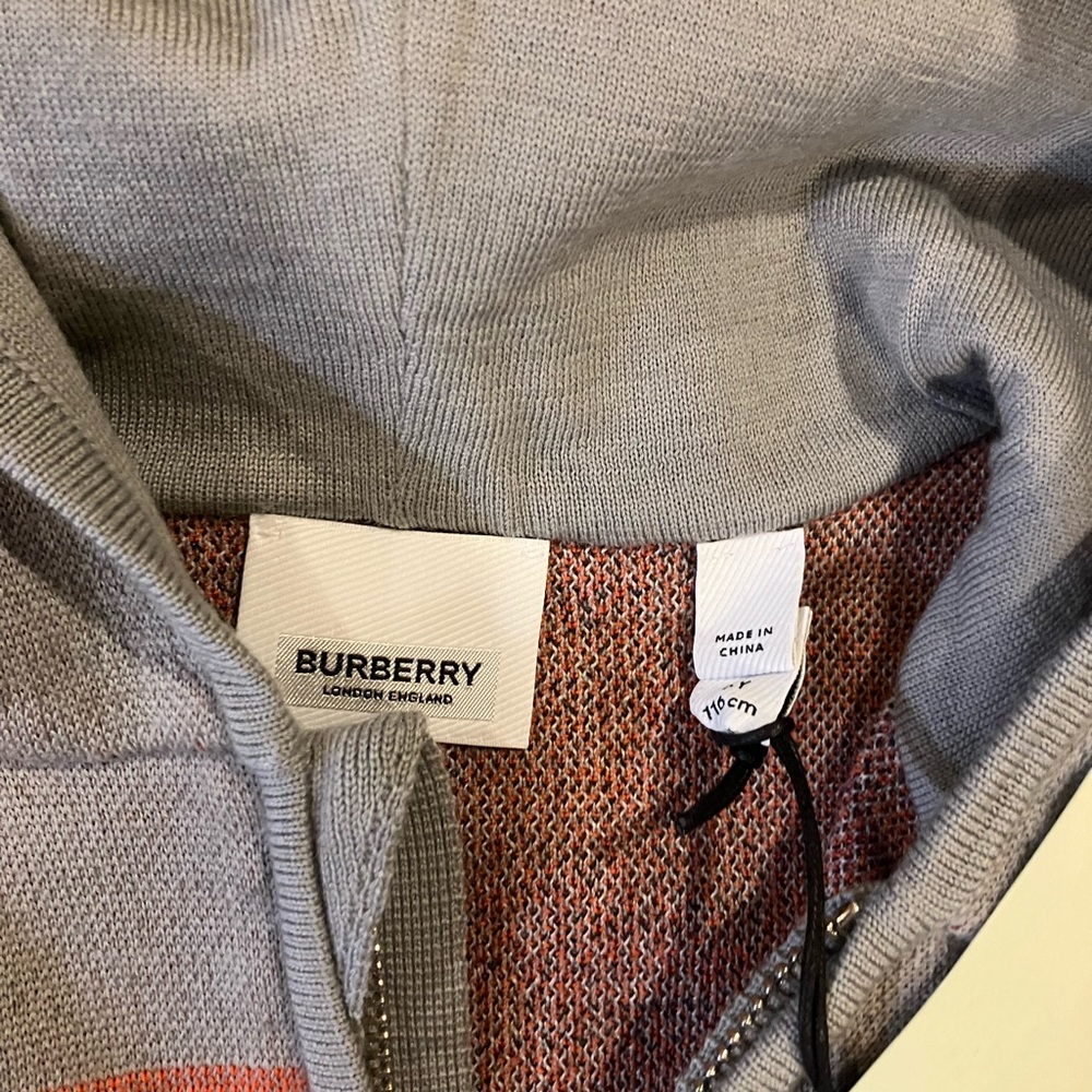 NWT- Burberry Zip-Up Hoodie 6Y - Picture 6 of 11